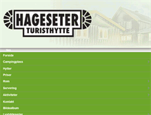 Tablet Screenshot of hageseter.no